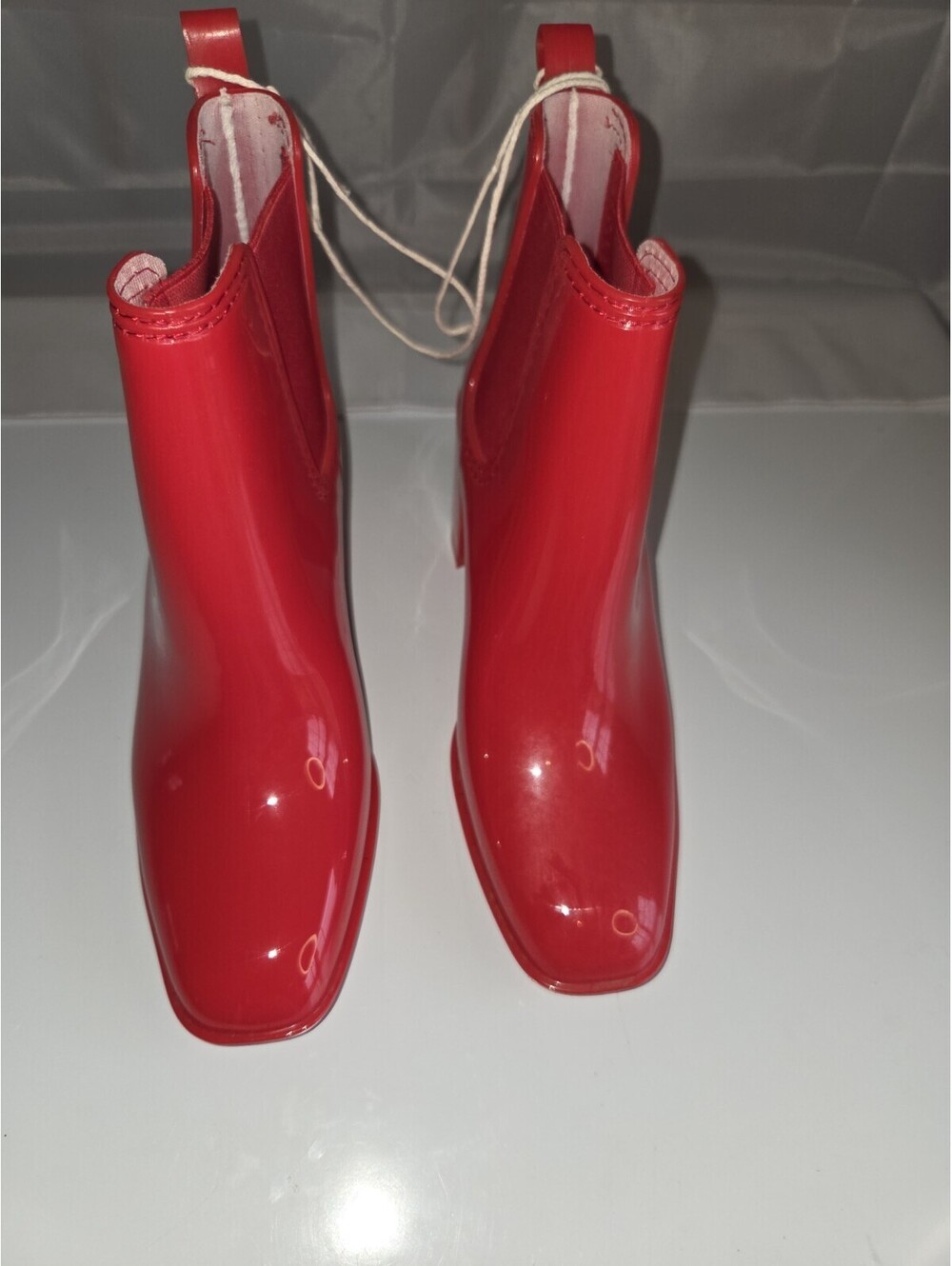 Jeffrey Campbell Rain Boots Size 8 Red Waterproof SB1